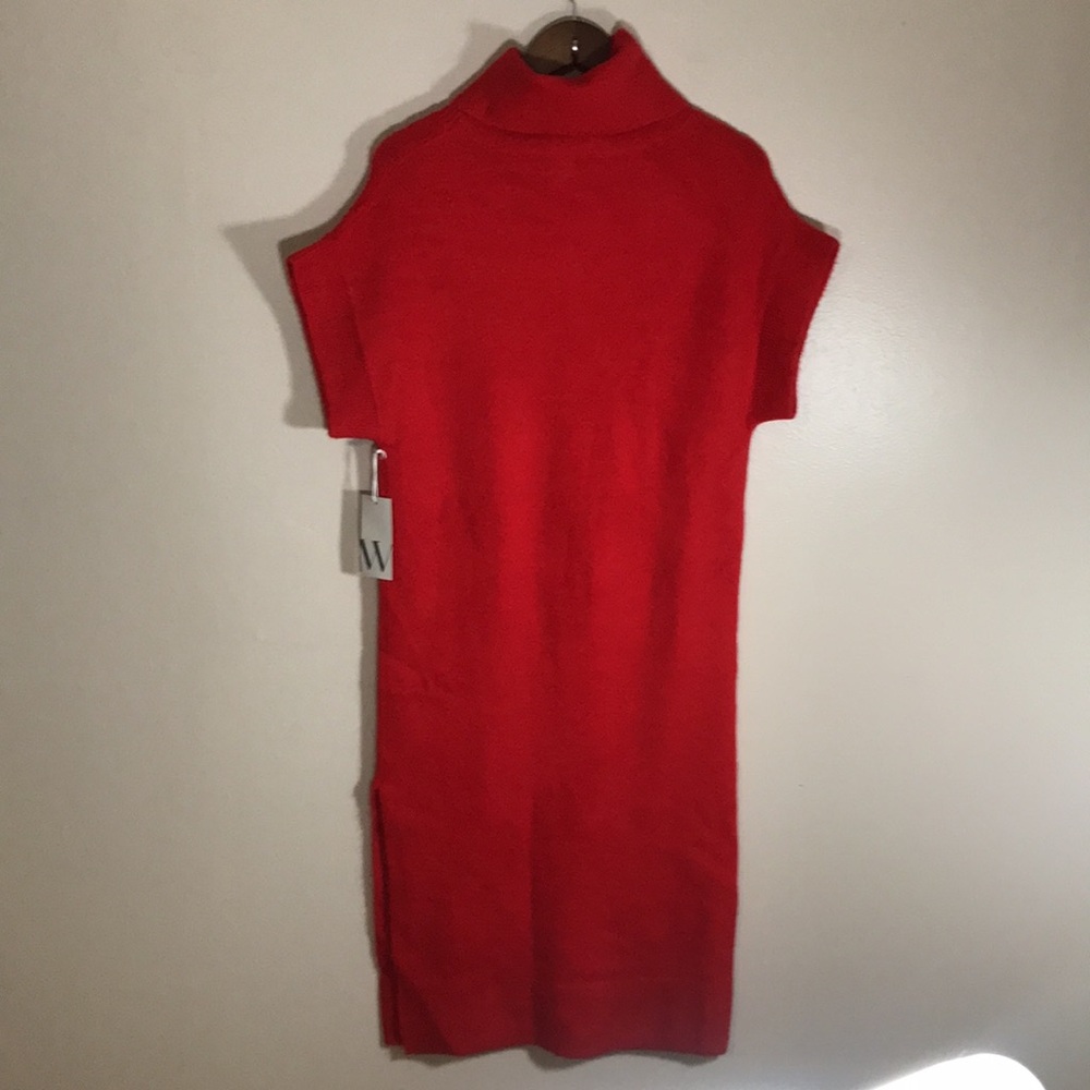 NEW Worthington Elegant Red Turtleneck‎ Sweater Dress - Picture 6 of 8